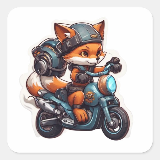 Sticker Foxy Rider (Devant)