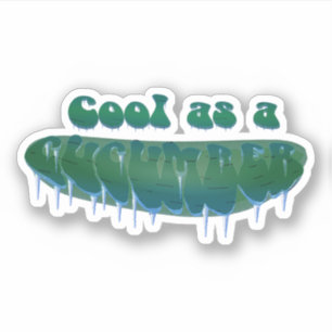 Sticker Frais comme un concombre