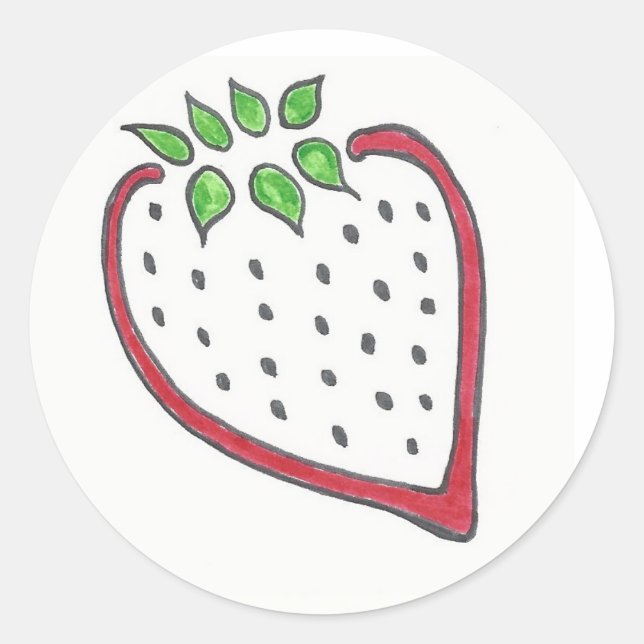 Sticker fraise (Devant)