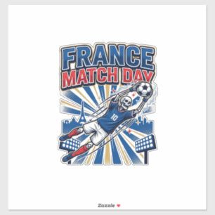 Sticker France Match Day Skeleton Striker Nations High Ene