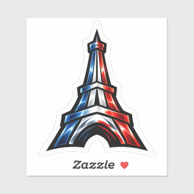 Sticker France Tour Eiffel voiture (Feuille)