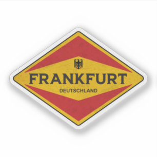 Sticker Francfort Allemagne Vintage