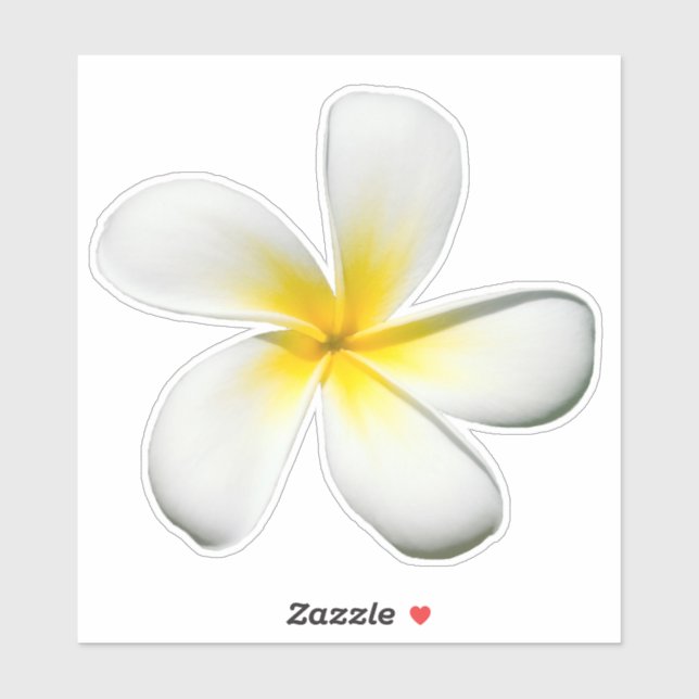 Sticker Frangipani Blossom (Feuille)