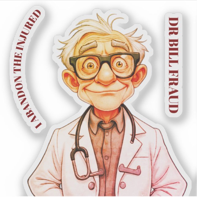 STICKER FRAUDE DR BILL (Devant)