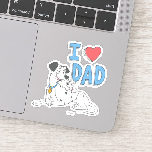 Sticker Freckles & Pongo - I Love Papa