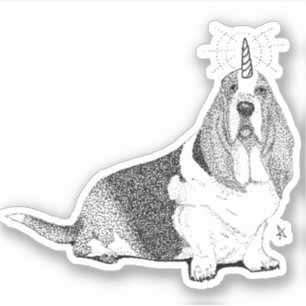 Sticker Fred Bassetcorn