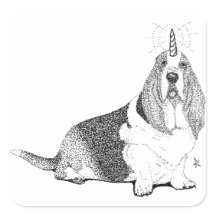 Sticker Fred Bassetcorn