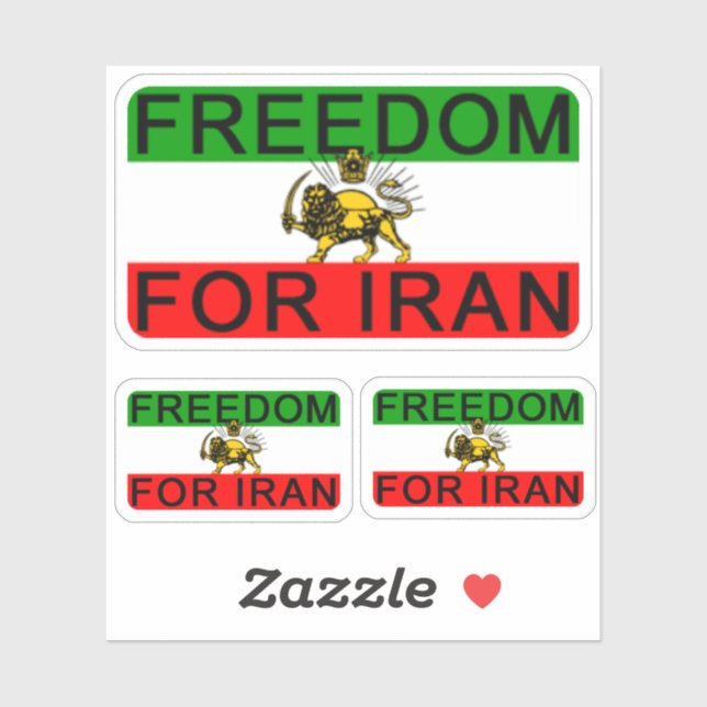 STICKER FREEDOM FOR IRAN (Feuille)