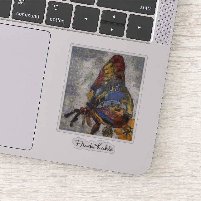 Sticker Frida Kahlo Butterfly Monet Inspiré (Détail)