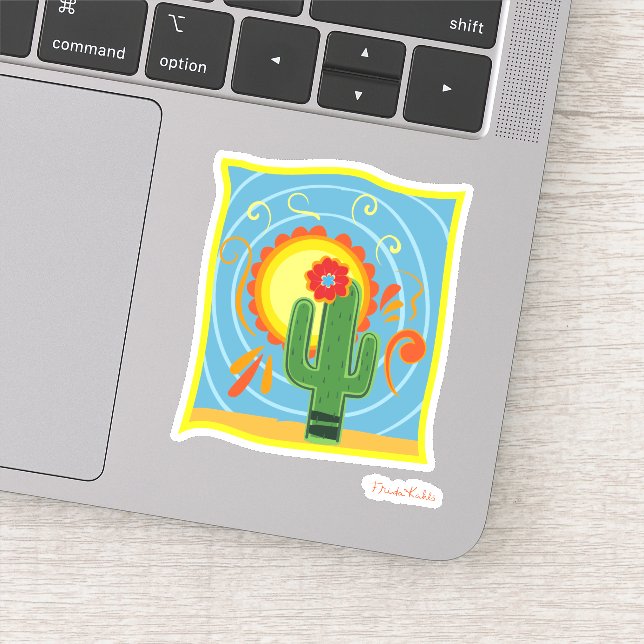 Sticker Frida Kahlo Cactus Graphic (Détail)