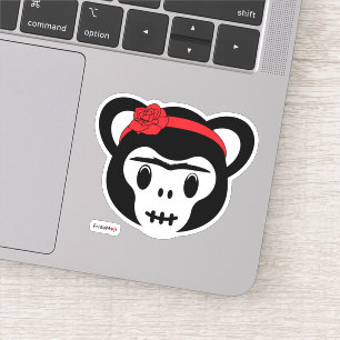 Sticker Frida Kahlo   FridaMoji - Jour du singe mort