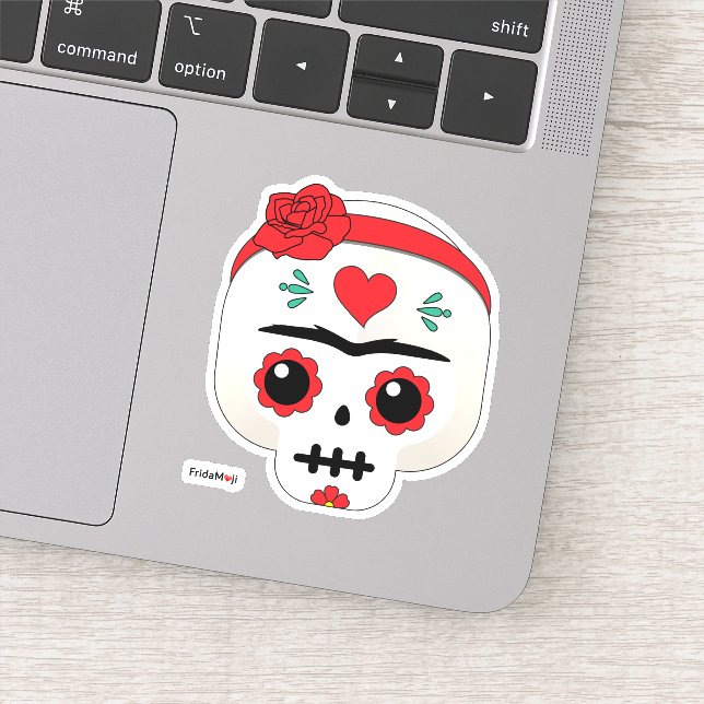 Sticker Frida Kahlo | FridaMoji - Sugar Skull (Détail)