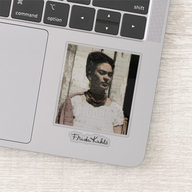 Sticker Frida Kahlo Portrait textile (Détail)