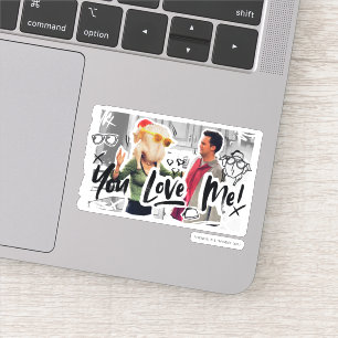Sticker FRIENDS™ Dinde de Thanksgiving sur la tête de Mo