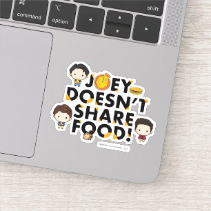 Sticker FRIENDS™  Joey ne partage pas de nourriture Chibi
