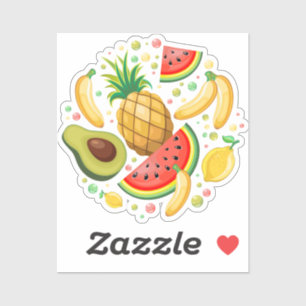 Sticker Fruits d'été frais Motif
