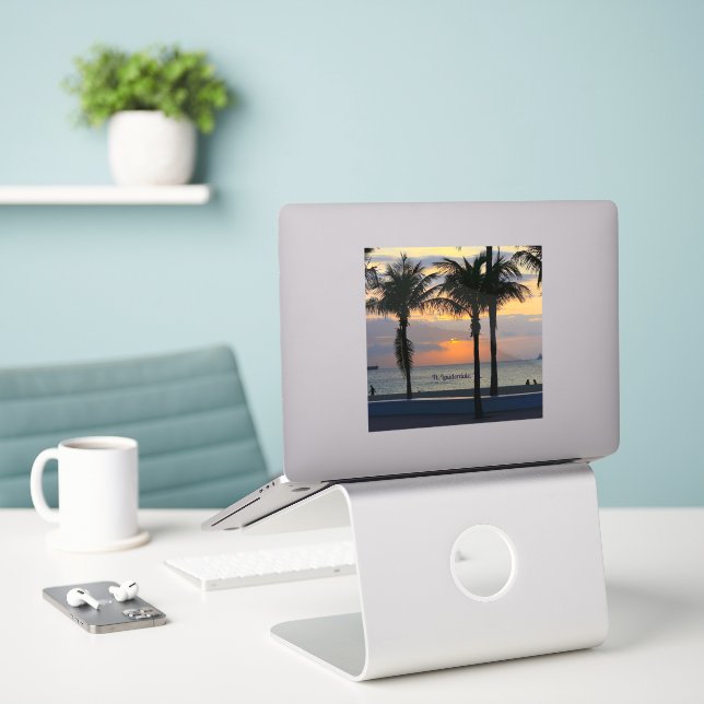 Sticker Ft. Lauderdale Sunrise (Ordinateur portable sur le bureau)