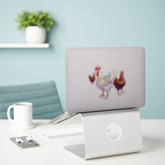 Sticker Fun Chicken Trio