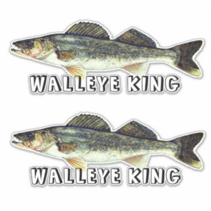 Sticker Fun Walleye King