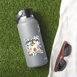 Sticker Funky Golden Dog Halloween Ghost Éffrayant
