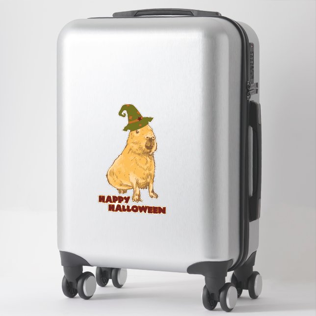 Sticker Funny Capybara - Rodent d'Halloween (Sur valise)