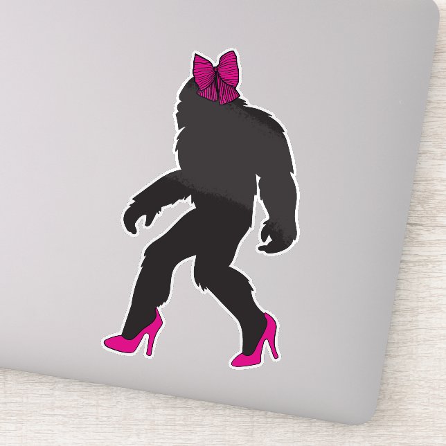 Sticker Funny Chic Sassy Sasquatch (Détail)