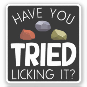 Sticker Funny Geologiste Lapidary Rock Collector Rockhound