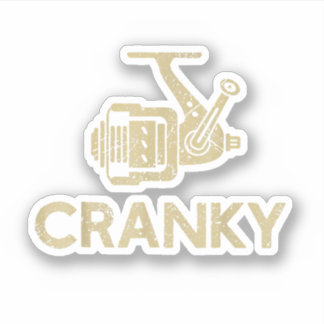 Sticker Funny Pêche Cranky