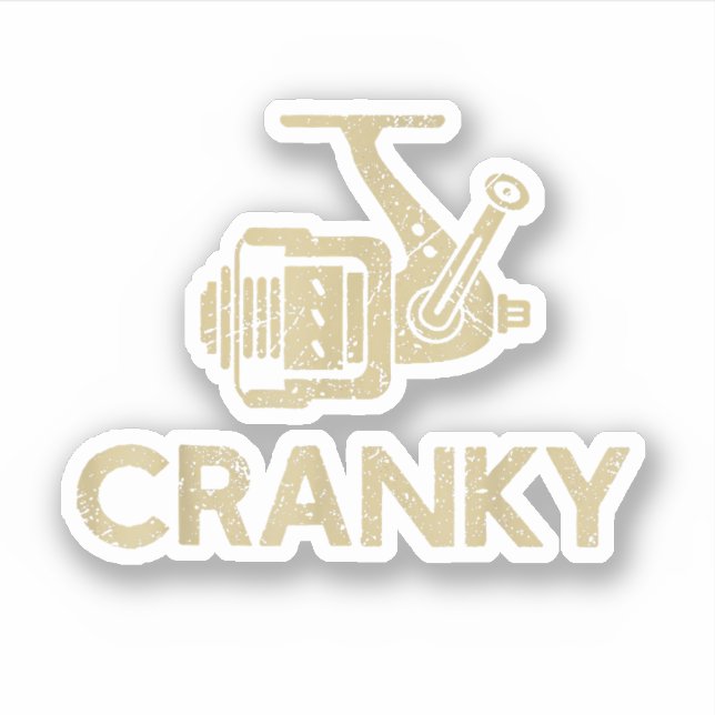 Sticker Funny Pêche Cranky (Devant)