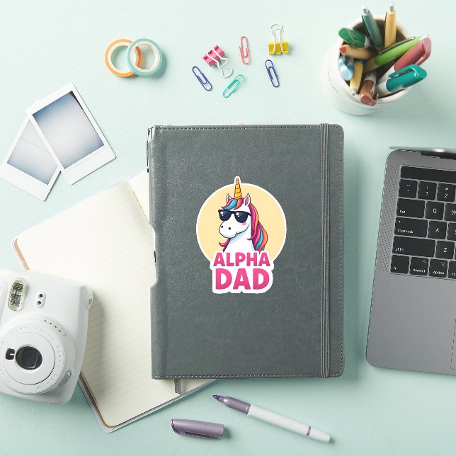 Sticker Funny Unicorn Dad Laufey Men Father's Day Christma (Couverture iPad)