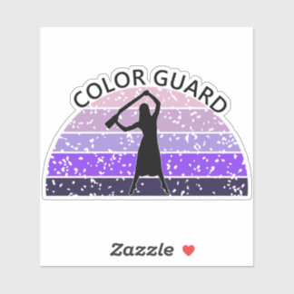 Sticker Fusil de protection couleur - violets