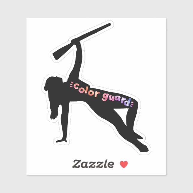 Sticker Fusil de protection couleur - violets (Feuille)
