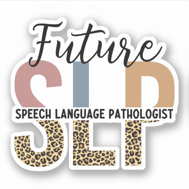 Sticker Futur Empreinte de léopard Pathologiste du discour (Devant)
