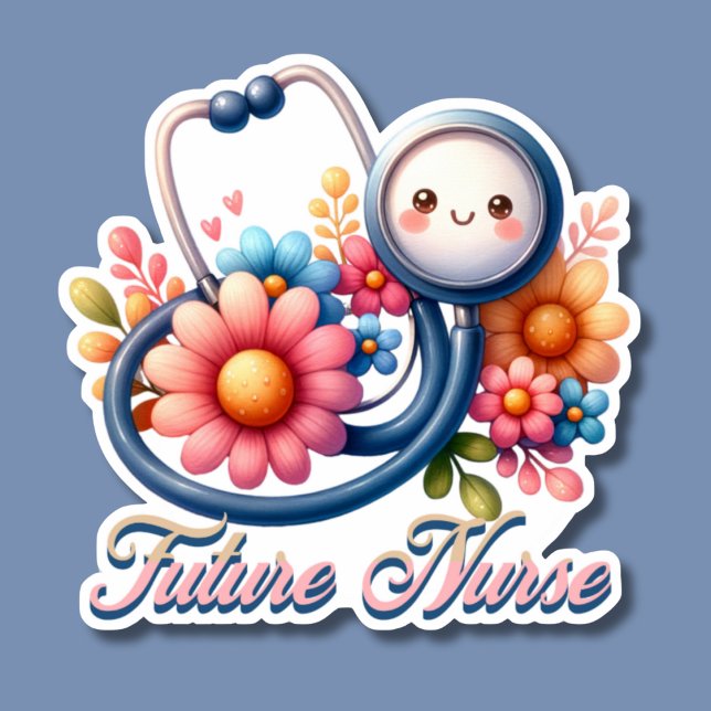 Sticker Futur lunatique Infirmière étanche (Créateur téléchargé)