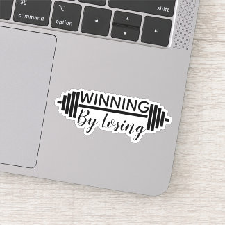 Sticker Gagner en perdant - Exercice - Poids Lift