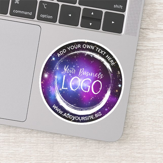 Sticker Galaxie violette Grappe Business Logo Cercle (Détail)