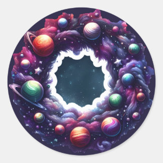 Sticker Galaxy Planet Ring
