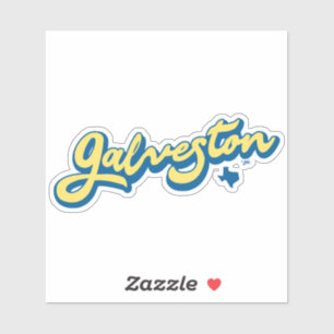 Sticker Galveston Island Texas