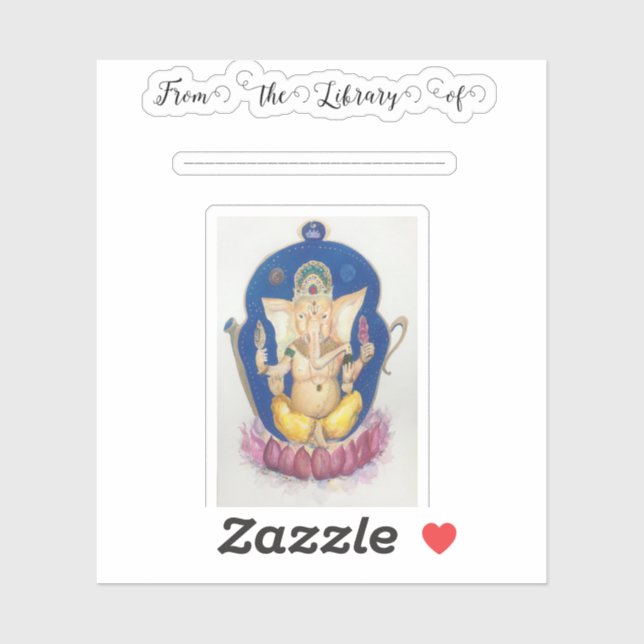 Sticker Ganesha Elephant Maureen Girard (Feuille)