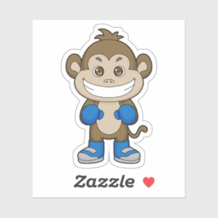 Sticker Gants de boxe de singe