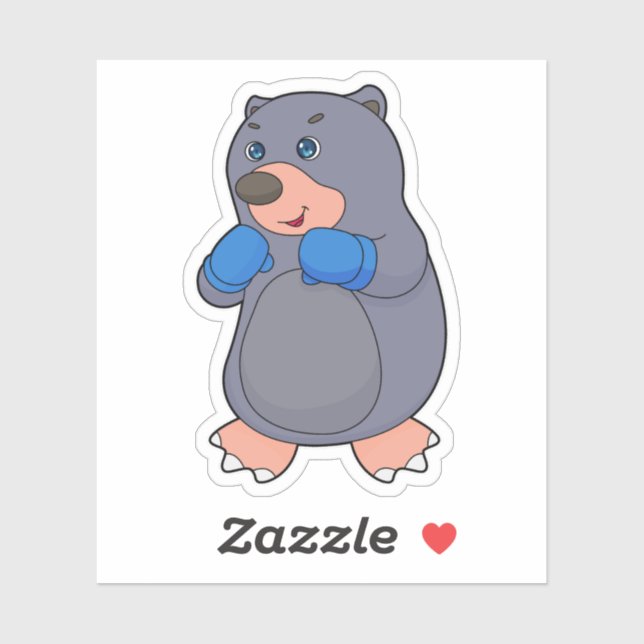 Sticker Gants de boxe Mole (Feuille)