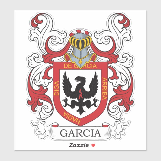 Sticker Garcia Family Crest (Feuille)