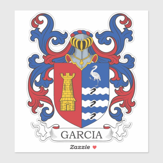 Sticker Garcia Family Crest (Feuille)