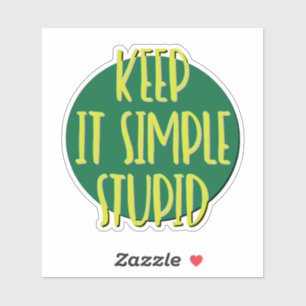 Sticker Garde C'est Simple Bête Slogan en 12 Étapes