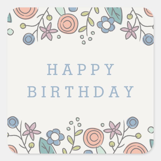 Sticker Garden Soiree - Cornflower (Devant)