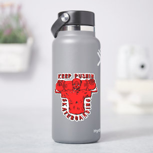 Sticker Garder Pusboard Rouge - 4" Kiss Cut Vinyl