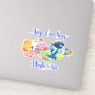 Sticker Gardez Nos Mers En Plastique Gratuit