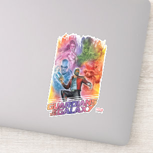 Sticker Gardiens de la Galaxie   Technicolor Crew