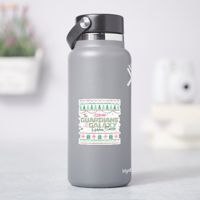 Sticker Gardiens de la Galaxy Holiday Cross Stitch (HydroFlask)