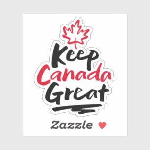 Sticker Gardons le Canada Grand n'est pas à vendre Patriot